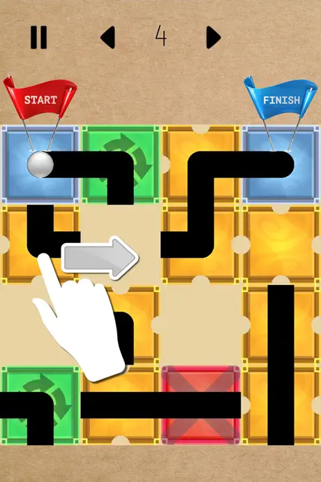 Sliding Puzzle - Guide the Ball