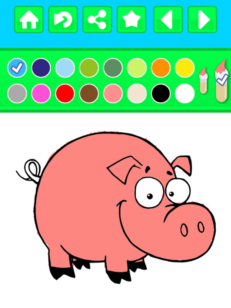 Farm Animals Peekaboo Coloring Book - Free Kids Printable Pages screenshot 9