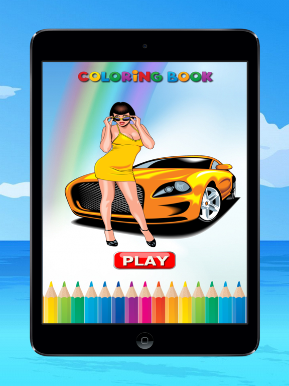 Screenshot #1 for The Car Coloring Book : Educational Learning Games For Kids & Toddler