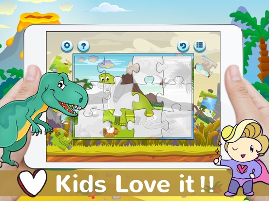 Dinosaurs Jigsaw Puzzles Free For Kids & Toddlers! iPad screenshot 5 - Games app