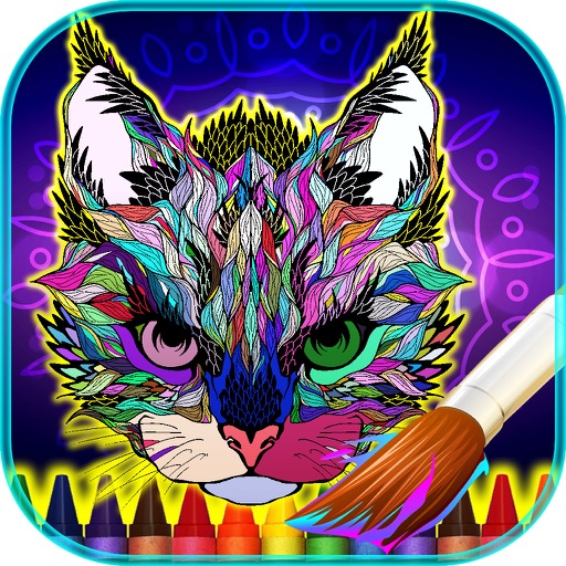 Drawings For Adults and Children About Animals Coloring Mandalas iOS App