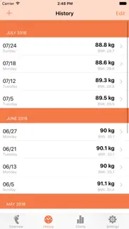 weight tracker lite iphone images 2