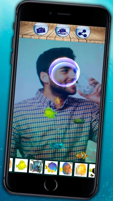 Screenshot 1 of 3D animated aquarium - moving fish tank and live wallpaper App