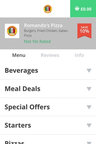 Romandos Pizza screenshot 3