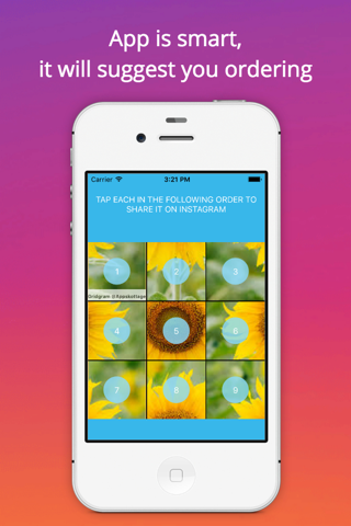 Grid Style for Instagram - Instagrid Post Banner sized full size Big Tiles for IG screenshot 3