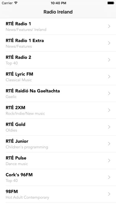Screenshot #1 pour Irish Ireland Radio Stations - Northern Radioplayer