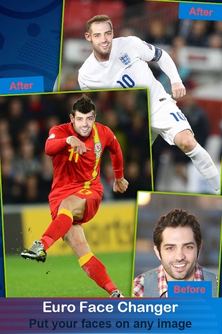 Face Change.r for Euro Cup 2016 - Cut & Swap Faces in Football Picture Hole to Support National Team screenshot 2