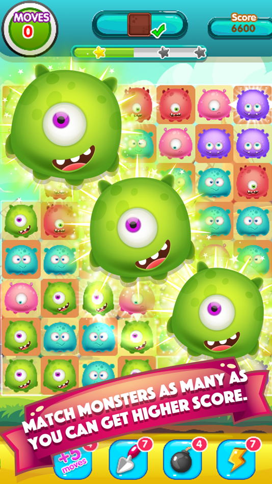 Monster Busters World : Awesome Matching Puzzle - 2.0 - (iOS)