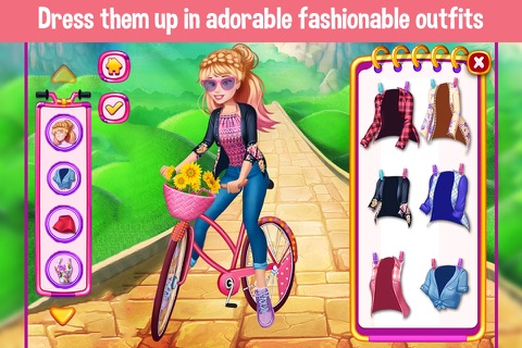 Princess BFF Bicycle Ride - DressUp Games! screenshot 2