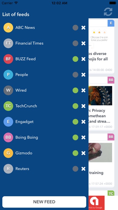 Screenshot #2 pour NewsFeed -Personal  RSS News Feed Reader And NewsPaper App
