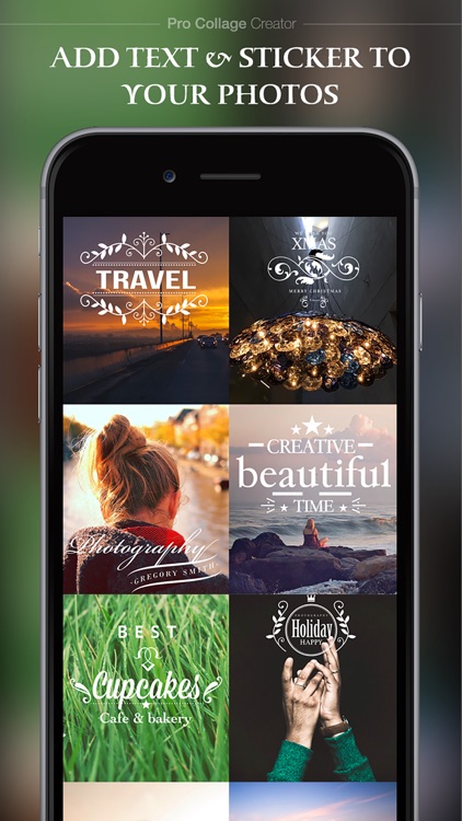 Pro Collage Creator – Add beautiful text & artwork to photos