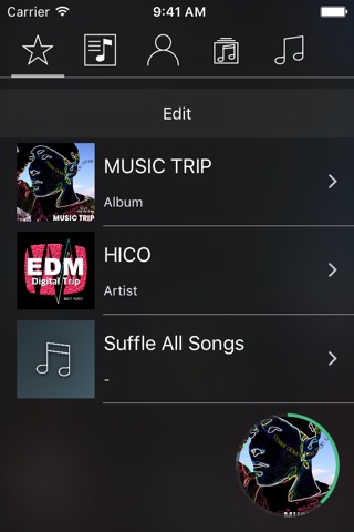 Playist - Simple music player screenshot 2