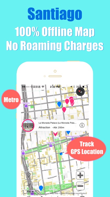 Santiago travel guide with offline map and Chile metrotren metro transit by BeetleTrip screenshot-3