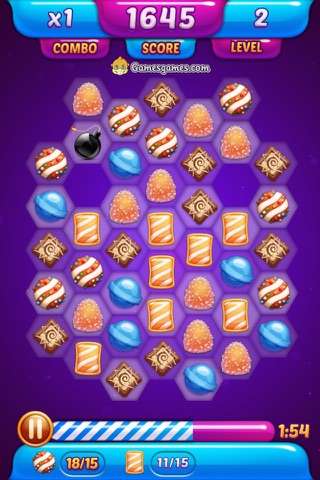 Galaxy Candy Match Puzzle screenshot 3