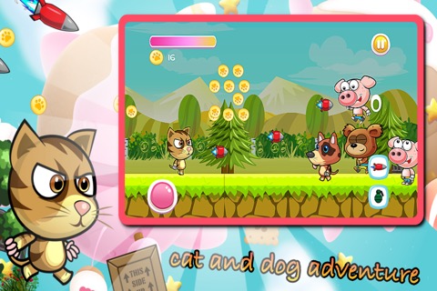 猫と犬外出 - 子供のための動物ランゲームの冒険のおすすめ画像3