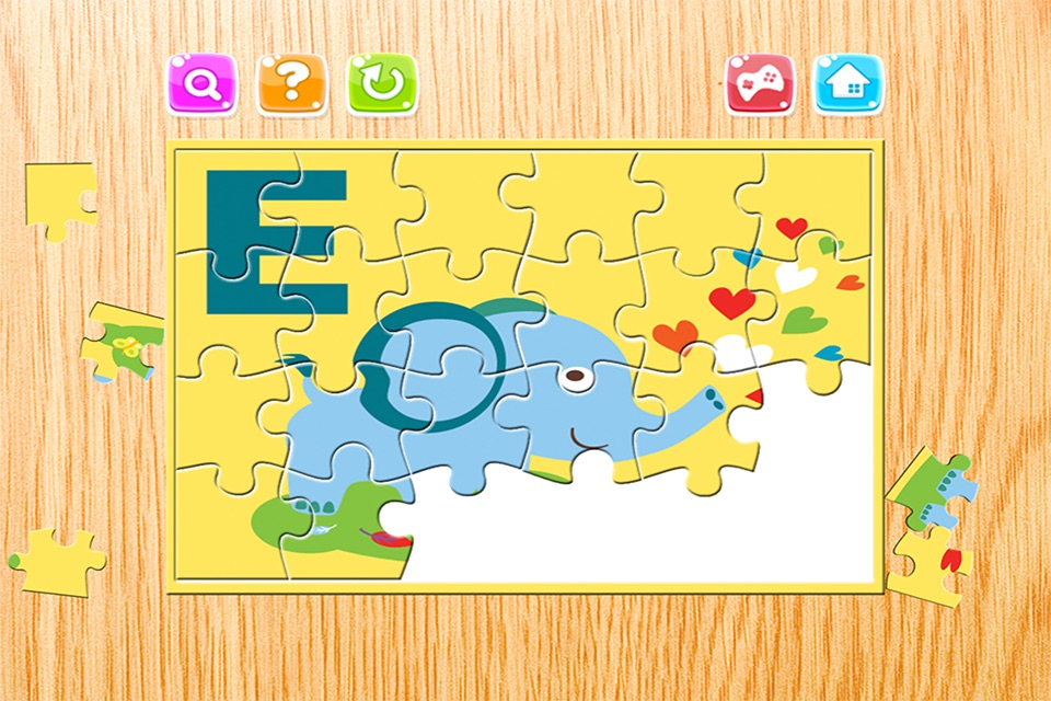 Alphabet Preschool Learning Educational Puzzles for Toddler - Teachme ABC animals endless fun screenshot 3