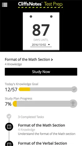 Game screenshot CliffsNotes Test Prep apk