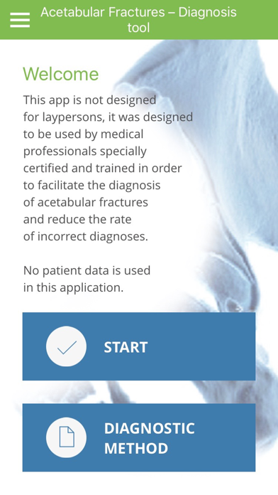 Acetabular Diagnosis Tool Screenshot