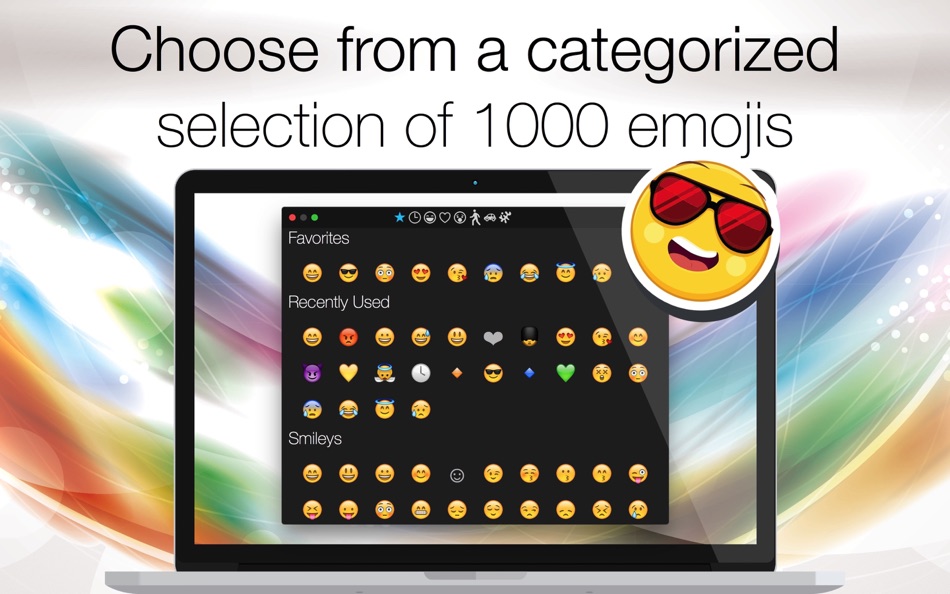 #1. Emoji Keyboard - Emoticons and Smileys for Chatting (macOS) 由: Jan-Niklas FREUNDT