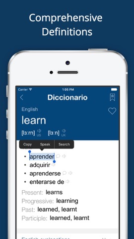 Spanish English Dictionary Appのおすすめ画像2
