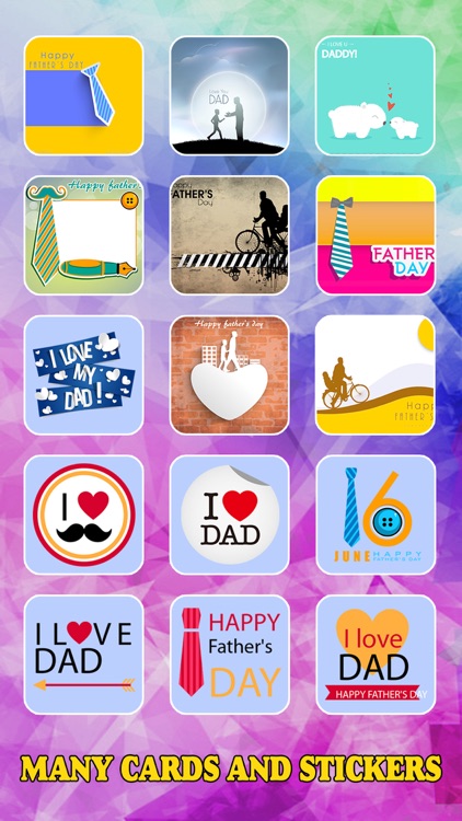 Father's Day Photo Frame.s, Sticker.s & Greeting Card.s Make.r HD screenshot-3