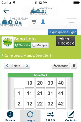 Lotería Pepito Herranz screenshot 3