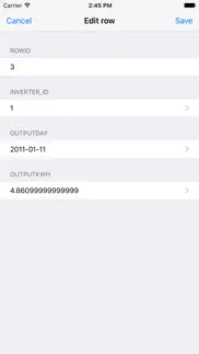sqlite - browse editor manager iPhone Captures Décran 4