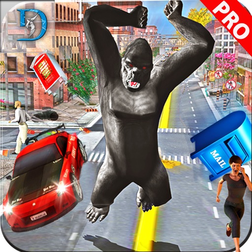 Giant Gorilla City Attack Pro iOS App