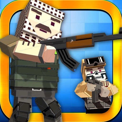 Block Battles City War : Pixel Cops Gun craft in robbers world Game