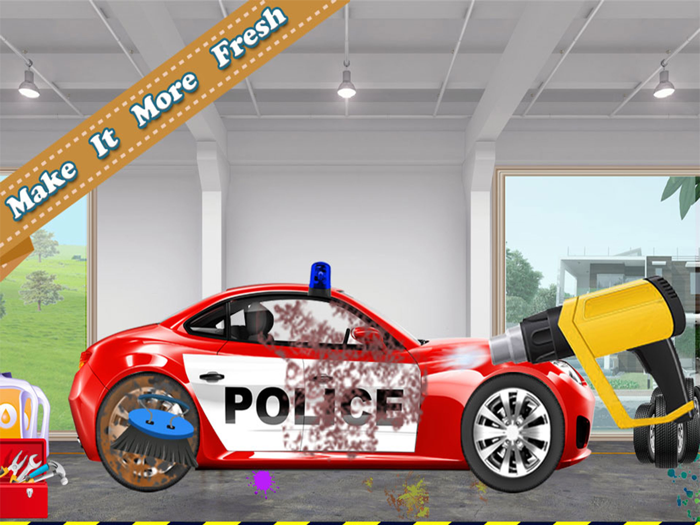 Police Car Wash and Design