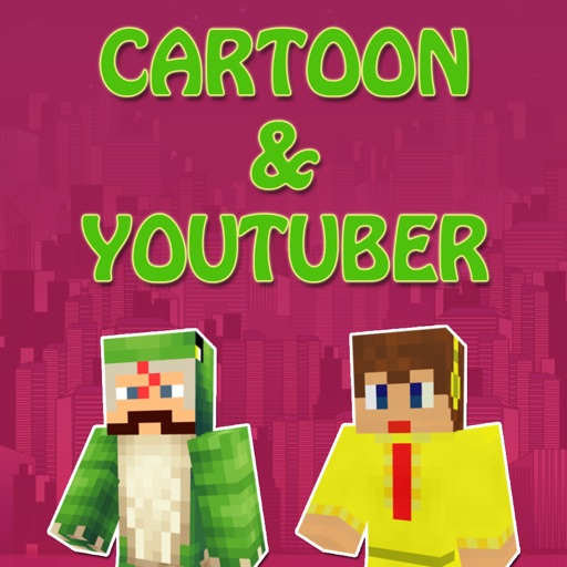 PE Cartoon & Youtuber Skins Lite for Minecraft Pocket Edition icon