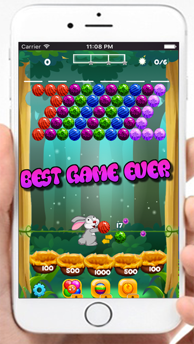 Screenshot #1 pour Rabbit Turtle POP! - Bubble Shooter