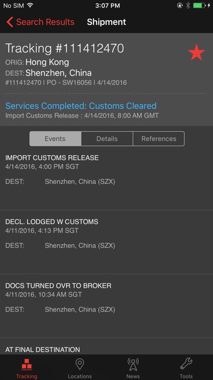 Expeditors Shipment Tracking