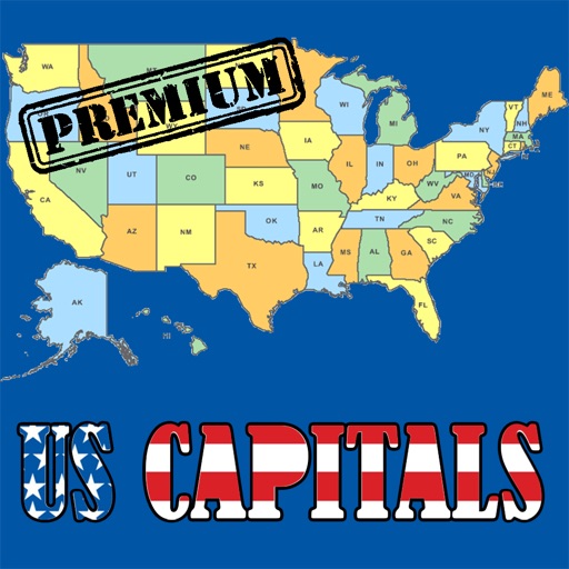 U.S. State Capitals Quiz Premium Version - Learn the names and locations of the United States Capitals Trivia Game