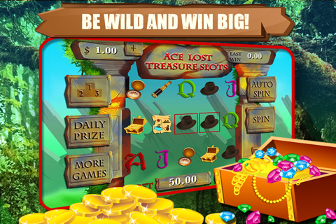 Ace Lost Treasure Slots - Free - Big Casino Win 777 Gold Bonanza screenshot 2