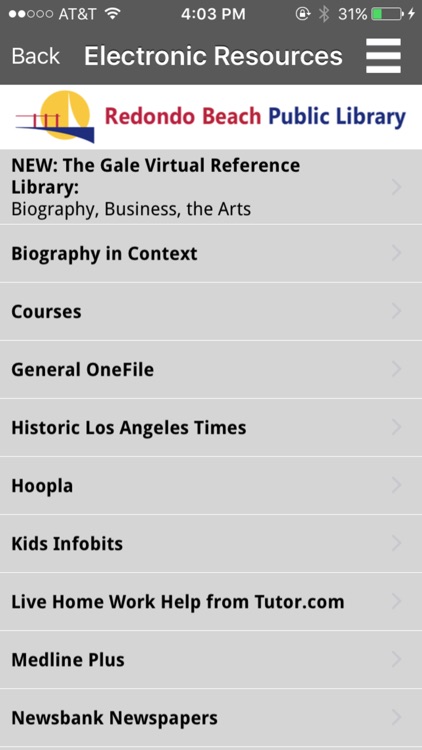 Redondo Beach Public Library Mobile screenshot-3