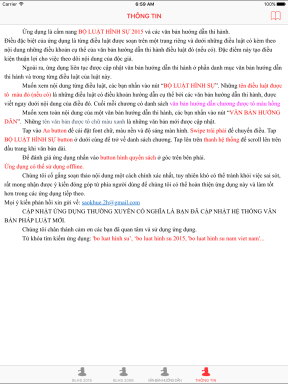 Screenshot #6 pour Bộ Luật Hình Sự Việt Nam