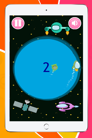 Spaceship Touch the Alien Game for Kids screenshot 2