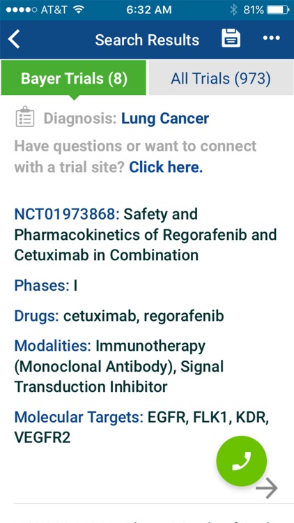 Bayer Oncology Clinical Trial Finder