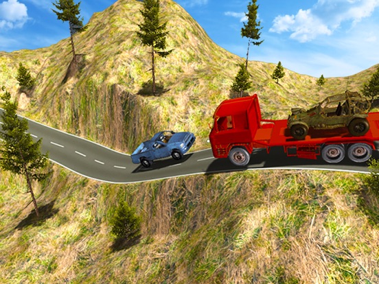 Transport Truck Cargo Trailer Transporter Sim iPad screenshot