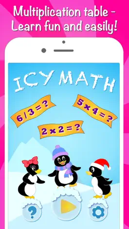 Game screenshot Icy Math - Multiplication table for kids, multiplication and division skills, good brain trainer game for adults! mod apk