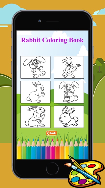Coloring Book Rabbit free game for kids