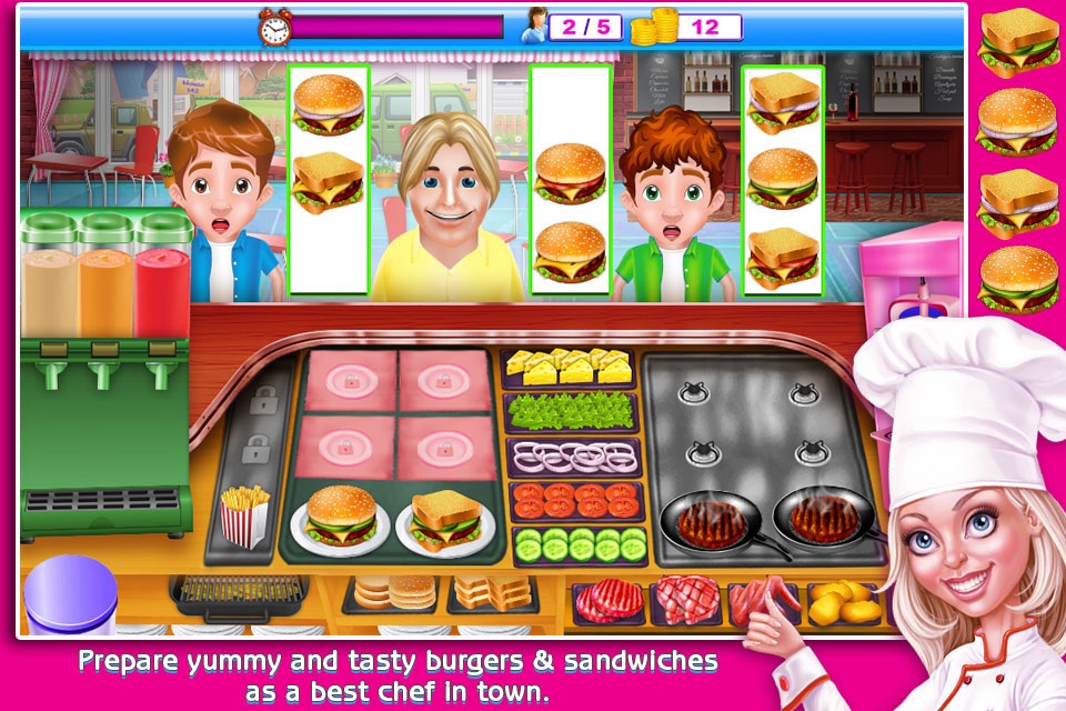 Fast Food Fever Chef Cooking Story - Maker & Restaurant Shop Girls Games screenshot 3