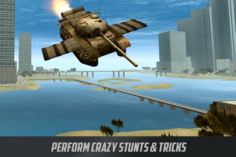 Battle Tank Flight Simulator 3D Full screenshot 2