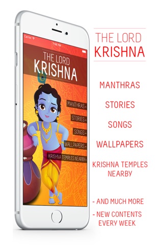 Lord Krishna : Mantras, Stories, Songs, Wallpapers, Krishna Temples screenshot 2