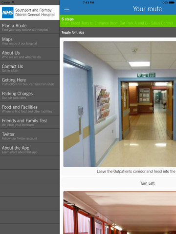 Southport Hospital iPad screenshot 3 - Health & Fitness app