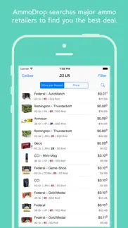 ammodrop - find & track online ammo prices iphone screenshot 1