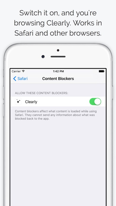 Screenshot #3 pour Clearly - Ad and Tracking Blocker