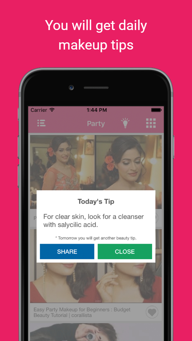 Face beauty makeup tutorial Women skin care video