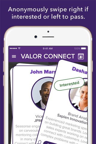 Valor Connect | Network With A Swipe screenshot 3